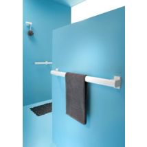 Barre d'appui droite en aluminium blanc epoxy Godonnier 43,7 cm
