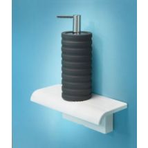 Tablette de douche repose pieds blanc