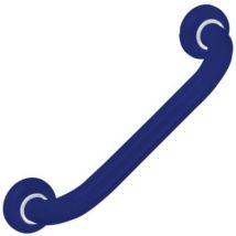 Barre d'appui droite en aluminium bleu epoxy Godonnier 36,6 cm