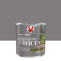 Peinture extérieure bois Couleurs d'ici gris flotté Velours V33 0,5L