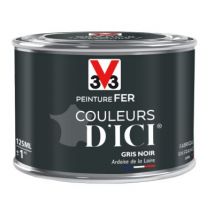 Peinture extérieure fer Couleurs d'ici gris noir Velours V33 0,125L