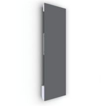 Radiateur électrique à rayonnement avec soufflerie Ilo Fanmix en verre design Gris 1750W
