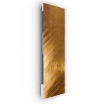 Radiateur électrique à rayonnement avec soufflerie Ilo Fanmix en verre design Or Brossé 1750W