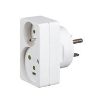 Adaptateur 2P+T fiche 16A + fiche 20A vers socle 32A Legrand