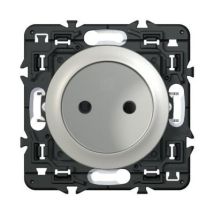 Mécanisme de prise de courant sans terre Legrand Céliane 16A titane