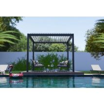 Pergola manuelle bioclimatique autoportante aluminium Cameo 3,14 x 3,14 m