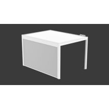 Store façade gris pour pergola Oviedo blanc 4,05m