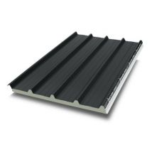 Plaque acier sandwich anthracite 7022, 300 x 100 cm (vendue à la plaque)