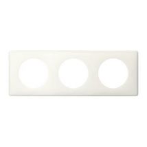 Plaque de finition triple Legrand Céliane Memories Yesterday blanc