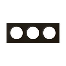 Plaque de finition triple Legrand Dooxie Noir