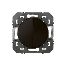 Double Poussoir Legrand Dooxie noir