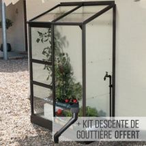 Serre en verre Lams Melissa anthracite 0,90m²