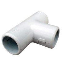 2 tés Diall gris ø20 mm