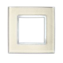 Plaque de finition Colours Kalya simple verre sésame