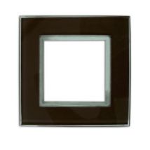 Plaque de finition Colours Kalya simple verre chocolat