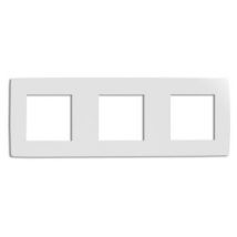 Plaque de finition Colours Kalya triple blanc glossy