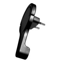 Fiche extra-plate Diall noir glossy 6A