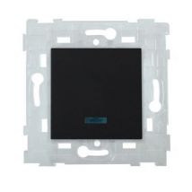 Mécanisme poussoir à voyant Colours Kalya gris soft