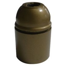 Douille E27 chemise lisse Diall or