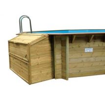 Coffre de filtration en pin h.130 cm