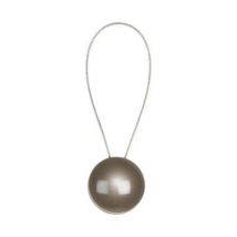 Embrasse à rideaux à rideaux aimantée beige V.Creations L.26 x Ø2,5cm