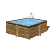 Piscine bois carrée Sunbay Carra 3,05 x 3,05 x h.1,19 m