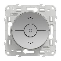 Mécanisme commande volet roulant 3 boutons Schneider Electric Odace aluminium