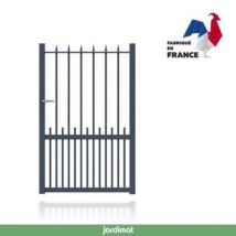 Portillon Jardimat aluminium Landas gris 7016 - 100 x h.160/180 cm
