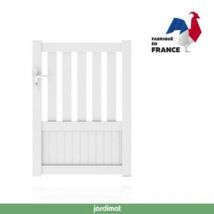 Portillon Jardimat aluminium Garonne blanc 9016 - 100 x h.140 cm