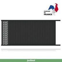 Portail Jardimat coulissant aluminium Olivier noir 2100 - 300 x h.169 cm