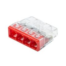 10 mini bornes automatiques 4 entrées Wago '2273) 0,5 - 2,5 mm²