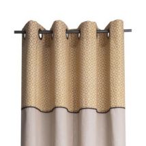 Rideau Chambray Deco&Co jaune L.250 x l.135 cm