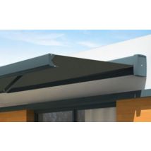 Store de terrasse motorisé Kobe coffre gris / toile T128 gris 6 x 3,5m