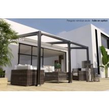 Pergola adossée aluminium Antigua 3 x 4 m