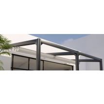 Toile d'ombrage gris pour pergola Barbade