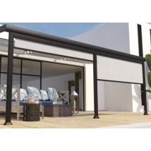 Store brise soleil frontal 3m pour pergola Edena