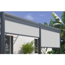 Store brise vue frontal 3m pour pergola bioclimatique