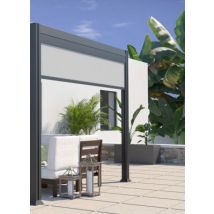 Store brise vue latéral 3m pour pergola bioclimatique autoportante
