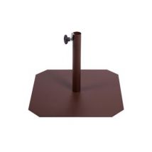 Pied de parasol FIT acier laqué marron
