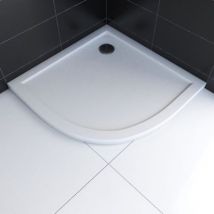 Receveur de douche quart de cercle extra-plat 90 x 90 cm, blanc, Galedo Pure 2