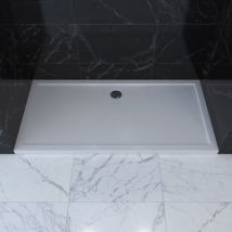 Receveur de douche extra-plat 80 x 140 cm, blanc, Galedo Pure 2