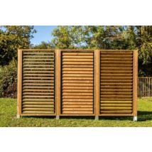 Poteau pour panneau bois brise vue persienne 8 x 8 x h.210 cm