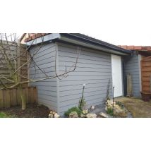 Clin pour bardage composite Greenwall M by Green Outside gris - L.2,6 m