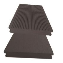 Lame terrasse composite Greendeck WPC PLEINE chocolat L.260 x l.14 cm