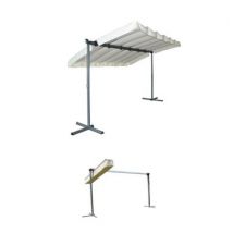 Pergola marquise autoportante manuelle acier Habrita PER2535M 3,60 x 2,50 m