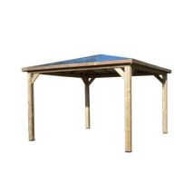 Pool house fixe bois Habrita THB3535.0 3,79 x 3,79 m