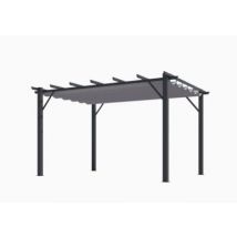Pergola autoportante manuelle aluminium Habrita PER4030GG gris 4 x 3 m