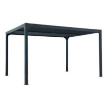 Pergola bioclimatique autoportante manuelle aluminium Habrita PER3630BI gris 3,60 x 3 m