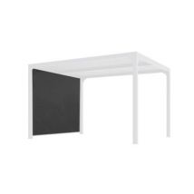 Rideau PVC gris clair 3 m pour pergola bioclimatique Habrita PER3630BI et PER2430BI
