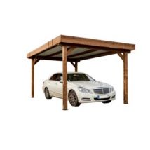 Carport bois Habrita Thermo toit bac acier